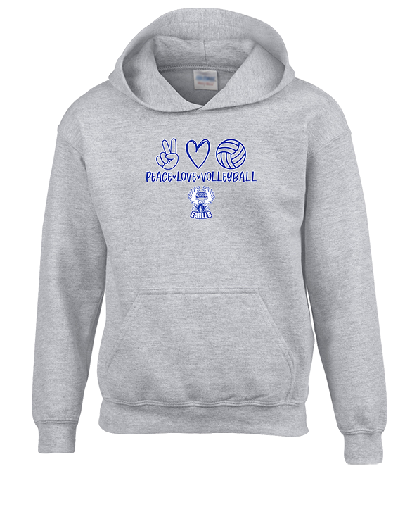 Sonoran Science Academy Volleyball Peace Love Vball - Unisex Hoodie