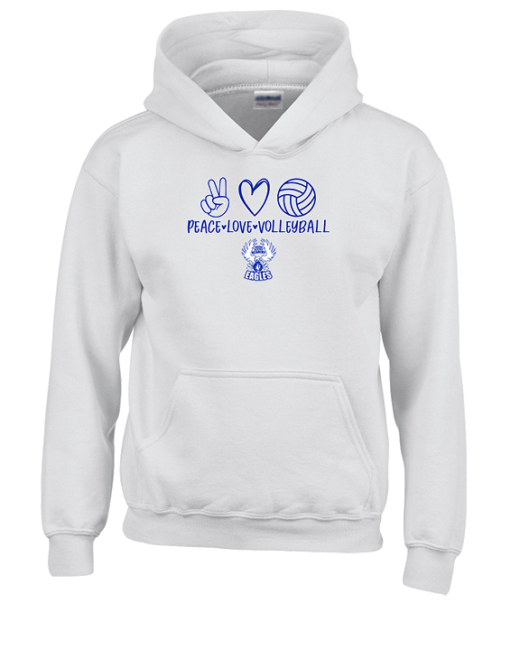 Sonoran Science Academy Volleyball Peace Love Vball - Unisex Hoodie