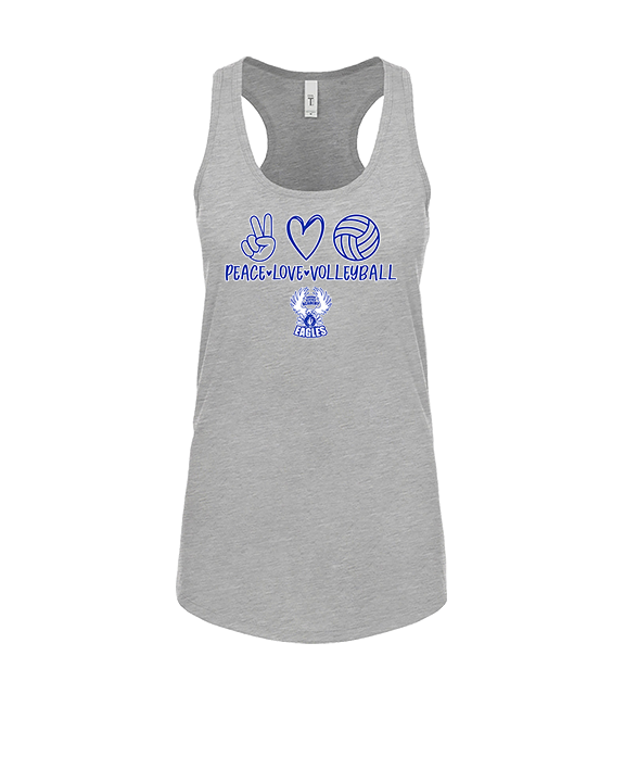 Sonoran Science Academy Volleyball Peace Love Vball - Womens Tank Top