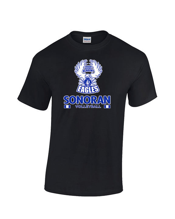 Sonoran Science Academy Volleyball Stacked - Cotton T-Shirt