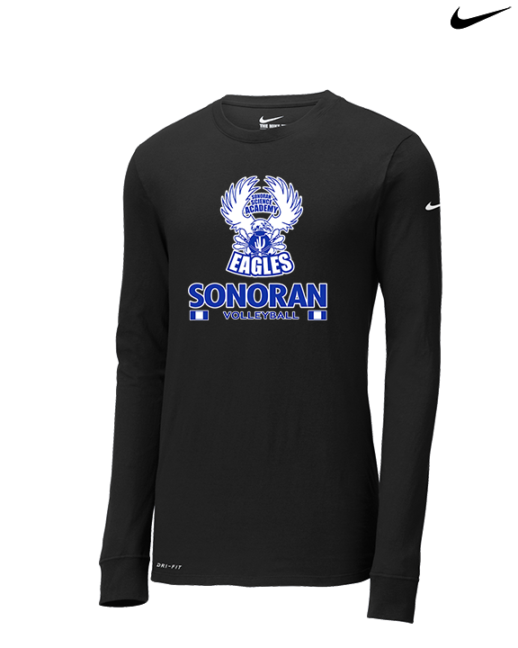 Sonoran Science Academy Volleyball Stacked - Mens Nike Longsleeve