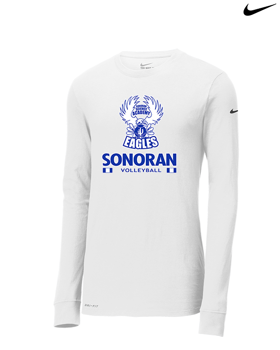 Sonoran Science Academy Volleyball Stacked - Mens Nike Longsleeve