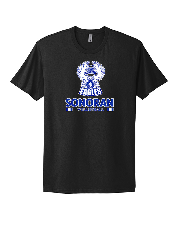 Sonoran Science Academy Volleyball Stacked - Mens Select Cotton T-Shirt