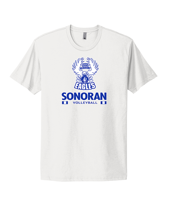 Sonoran Science Academy Volleyball Stacked - Mens Select Cotton T-Shirt