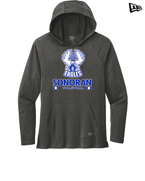 Sonoran Science Academy Volleyball Stacked - New Era Tri-Blend Hoodie