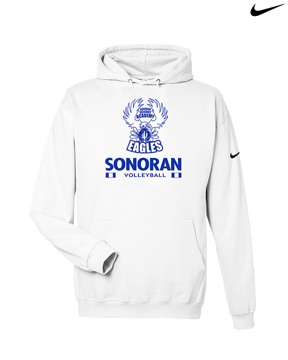 Sonoran Science Academy Volleyball Stacked - Nike Club Fleece Hoodie