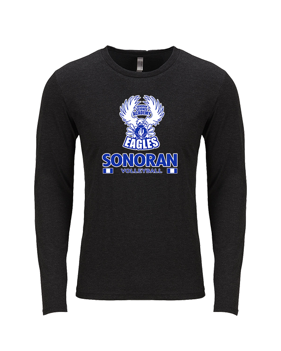 Sonoran Science Academy Volleyball Stacked - Tri-Blend Long Sleeve