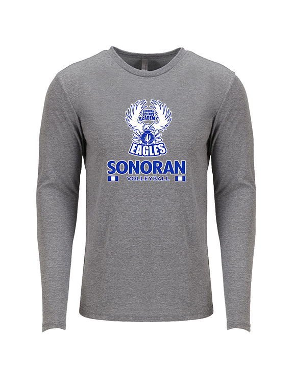 Sonoran Science Academy Volleyball Stacked - Tri-Blend Long Sleeve