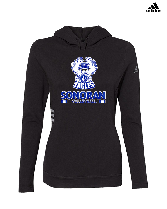 Sonoran Science Academy Volleyball Stacked - Womens Adidas Hoodie