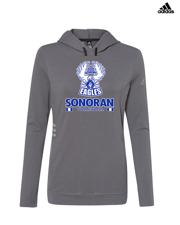 Sonoran Science Academy Volleyball Stacked - Womens Adidas Hoodie