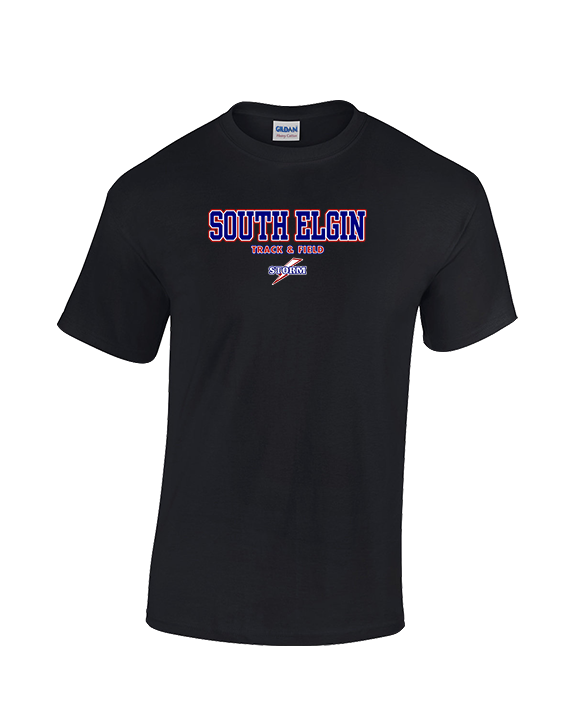 South Elgin HS Track & Field Block - Cotton T-Shirt