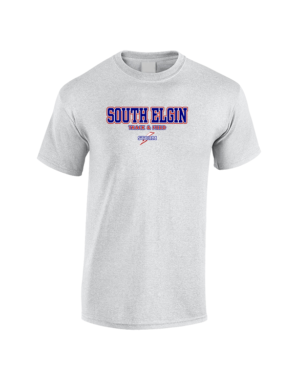 South Elgin HS Track & Field Block - Cotton T-Shirt