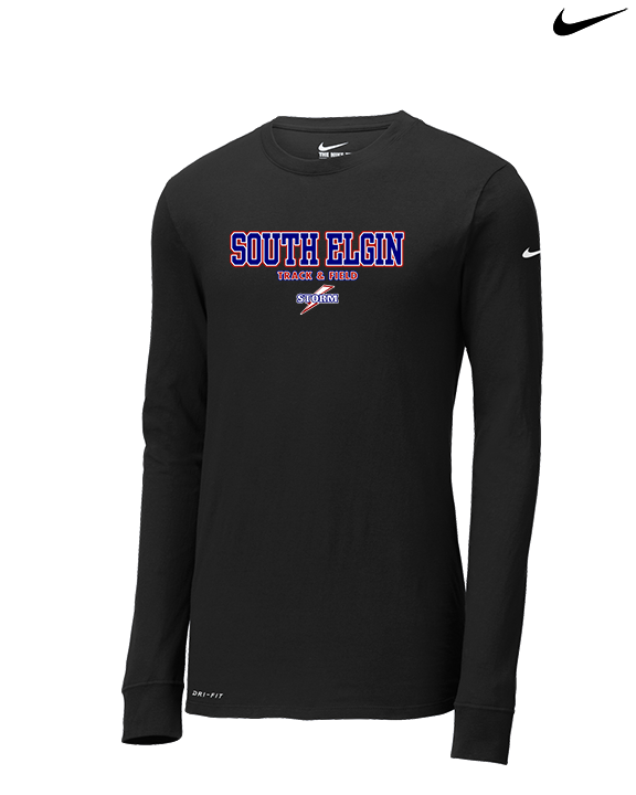 South Elgin HS Track & Field Block - Mens Nike Longsleeve