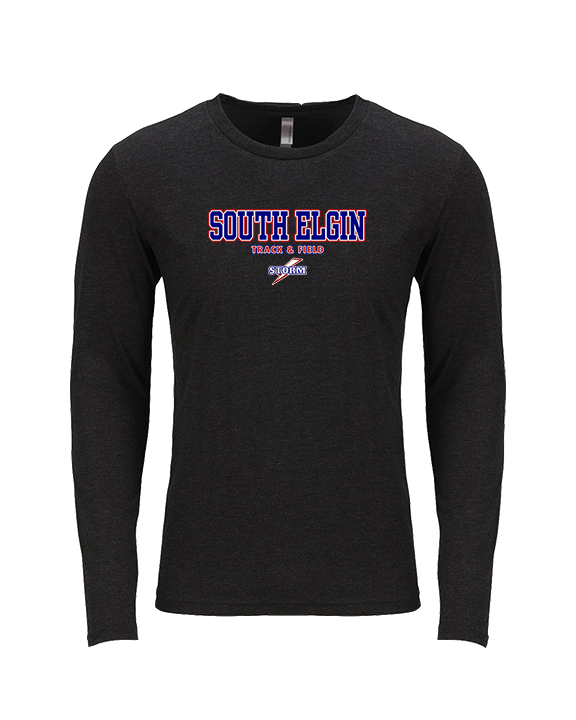 South Elgin HS Track & Field Block - Tri-Blend Long Sleeve