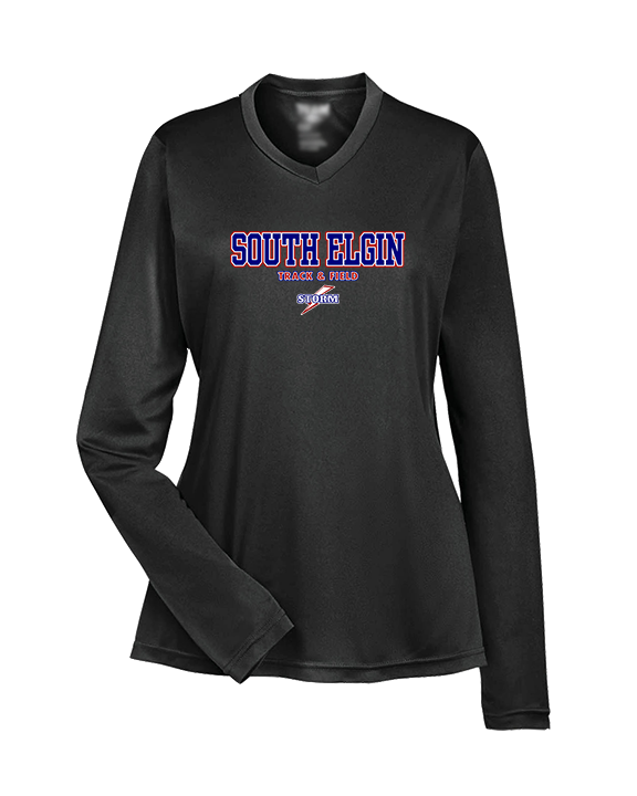 South Elgin HS Track & Field Block - Womens Performance Longsleeve