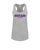 South Elgin HS Track & Field Block - Womens Tank Top