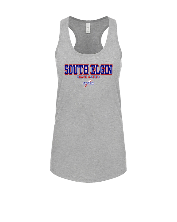 South Elgin HS Track & Field Block - Womens Tank Top