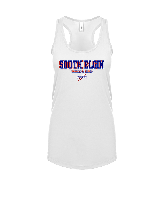 South Elgin HS Track & Field Block - Womens Tank Top