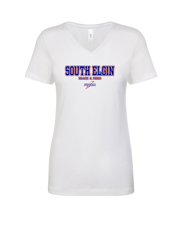 South Elgin HS Track & Field Block - Womens V-Neck