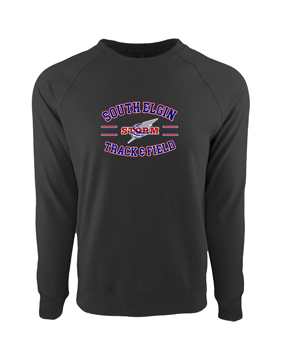 South Elgin HS Track & Field Curve - Crewneck Sweatshirt