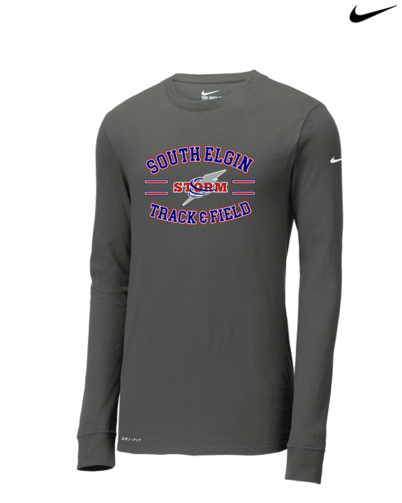 South Elgin HS Track & Field Curve - Mens Nike Longsleeve