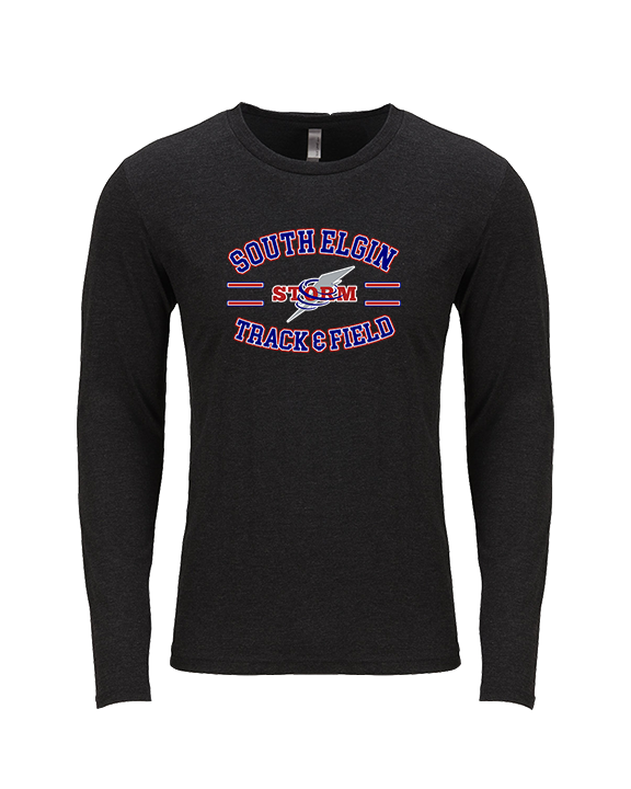 South Elgin HS Track & Field Curve - Tri-Blend Long Sleeve