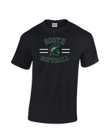 South HS Softball Curve - Cotton T-Shirt