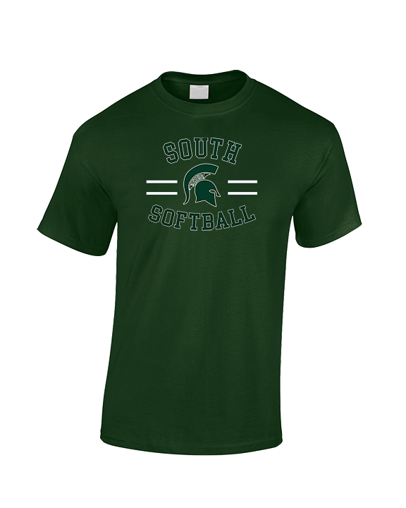 South HS Softball Curve - Cotton T-Shirt