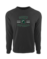 South HS Softball Curve - Crewneck Sweatshirt