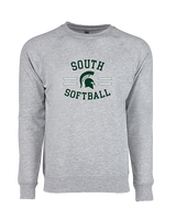 South HS Softball Curve - Crewneck Sweatshirt