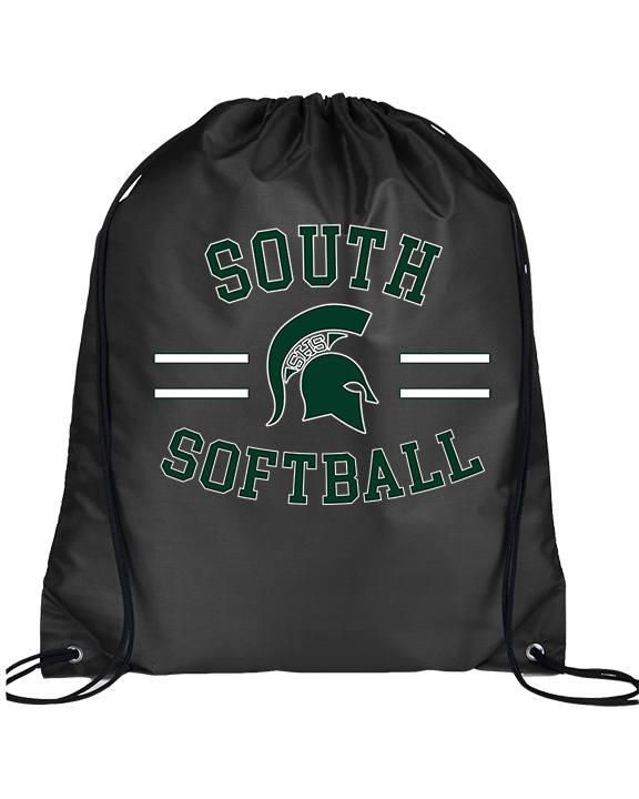 South HS Softball Curve - Drawstring Bag