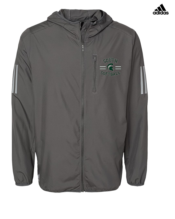 South HS Softball Curve - Mens Adidas Full Zip Jacket