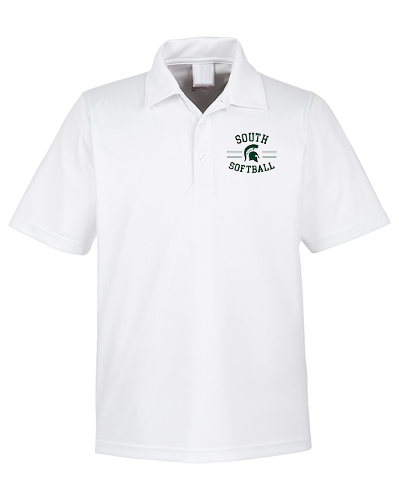 South HS Softball Curve - Mens Polo