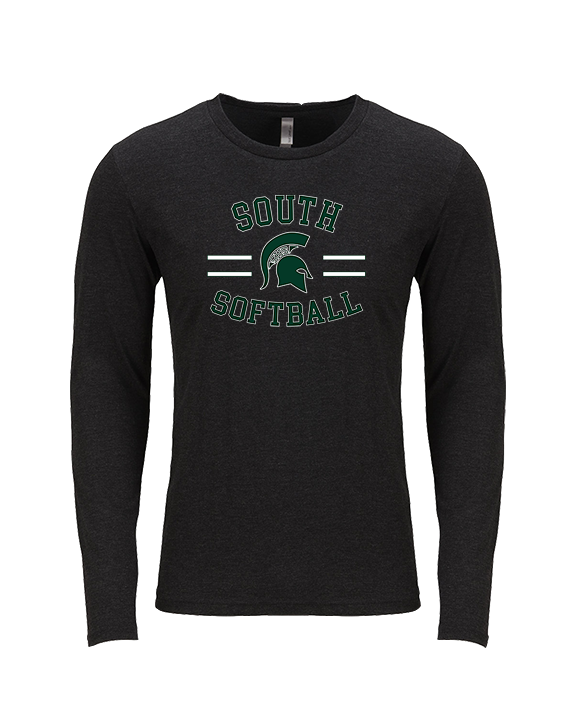 South HS Softball Curve - Tri-Blend Long Sleeve