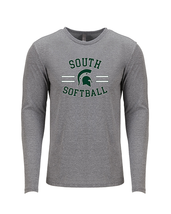 South HS Softball Curve - Tri-Blend Long Sleeve