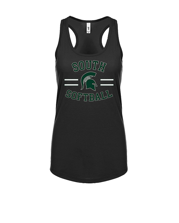 South HS Softball Curve - Womens Tank Top