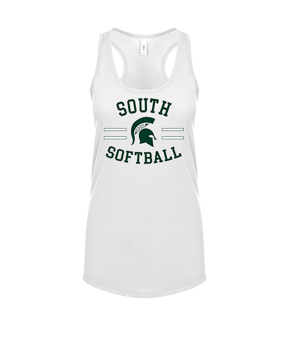 South HS Softball Curve - Womens Tank Top