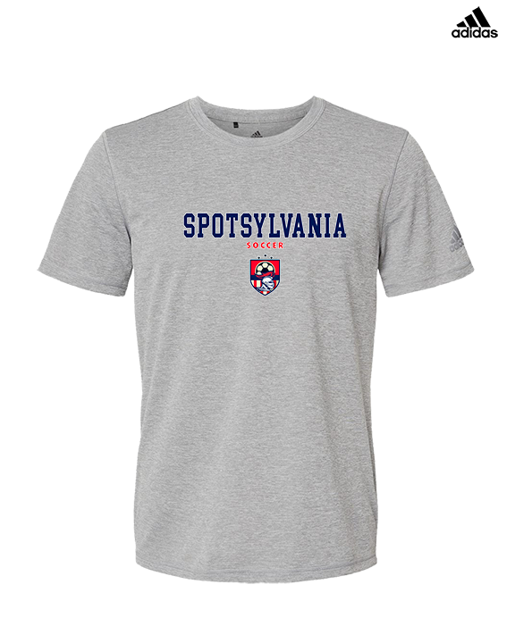 Spotsylvania HS Girls Soccer Block - Mens Adidas Performance Shirt