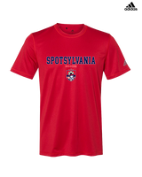 Spotsylvania HS Girls Soccer Block - Mens Adidas Performance Shirt