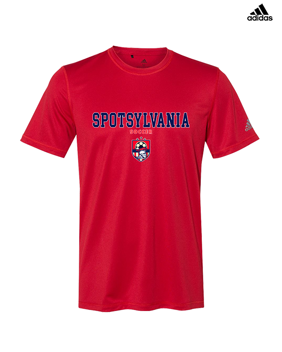 Spotsylvania HS Girls Soccer Block - Mens Adidas Performance Shirt