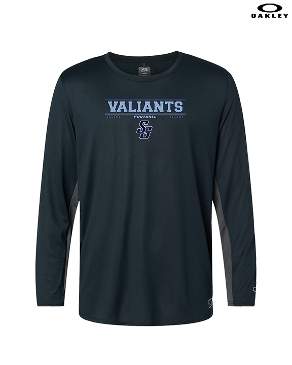 St Genevieve HS Football Border - Mens Oakley Longsleeve