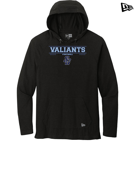 St Genevieve HS Football Border - New Era Tri-Blend Hoodie