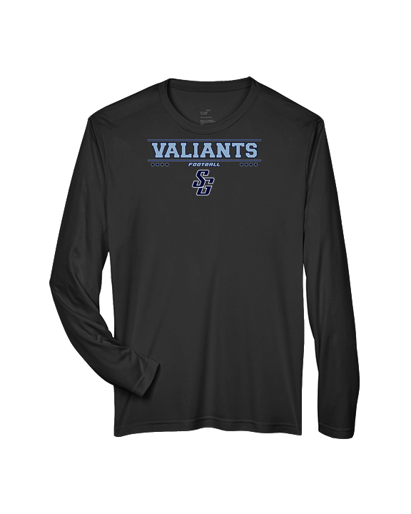 St Genevieve HS Football Border - Performance Longsleeve