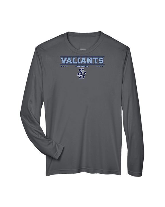 St Genevieve HS Football Border - Performance Longsleeve