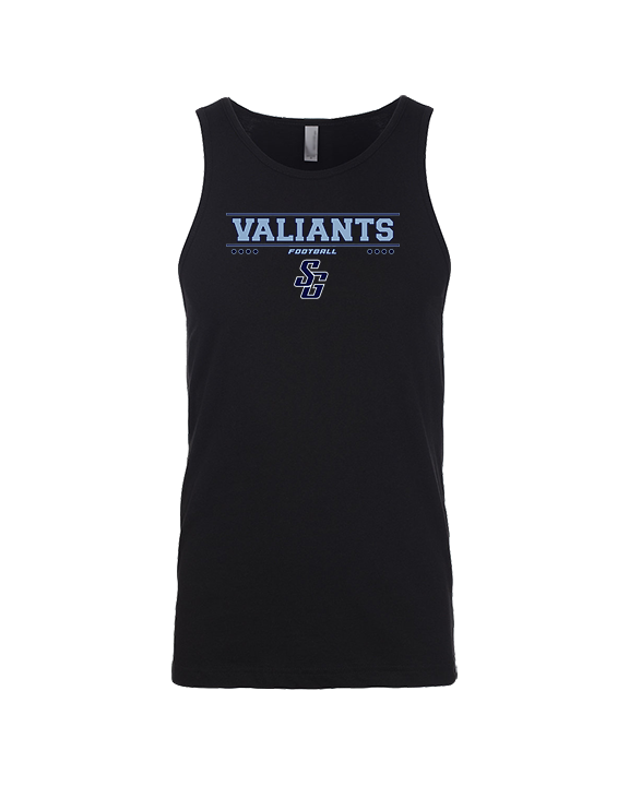 St Genevieve HS Football Border - Tank Top