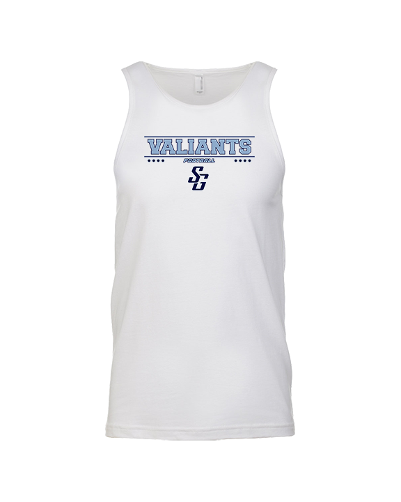 St Genevieve HS Football Border - Tank Top