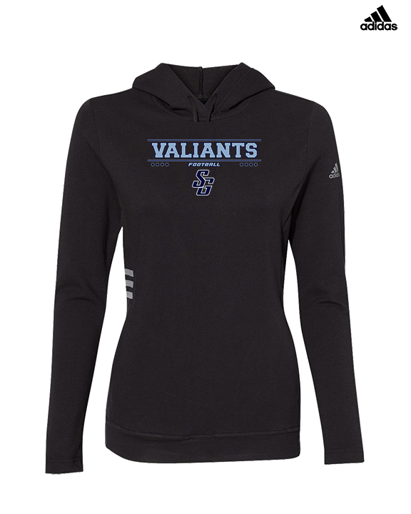 St Genevieve HS Football Border - Womens Adidas Hoodie