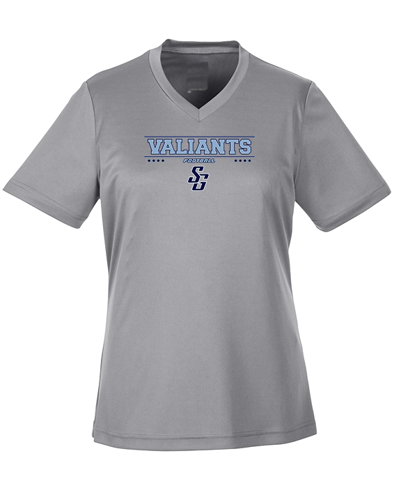 St Genevieve HS Football Border - Womens Performance Shirt