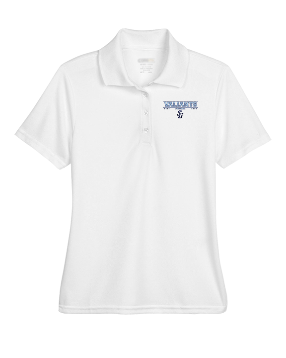 St Genevieve HS Football Border - Womens Polo