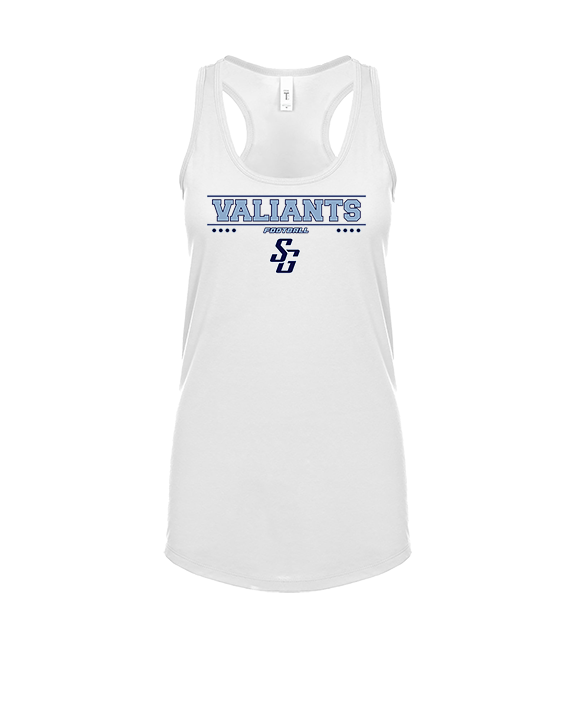 St Genevieve HS Football Border - Womens Tank Top